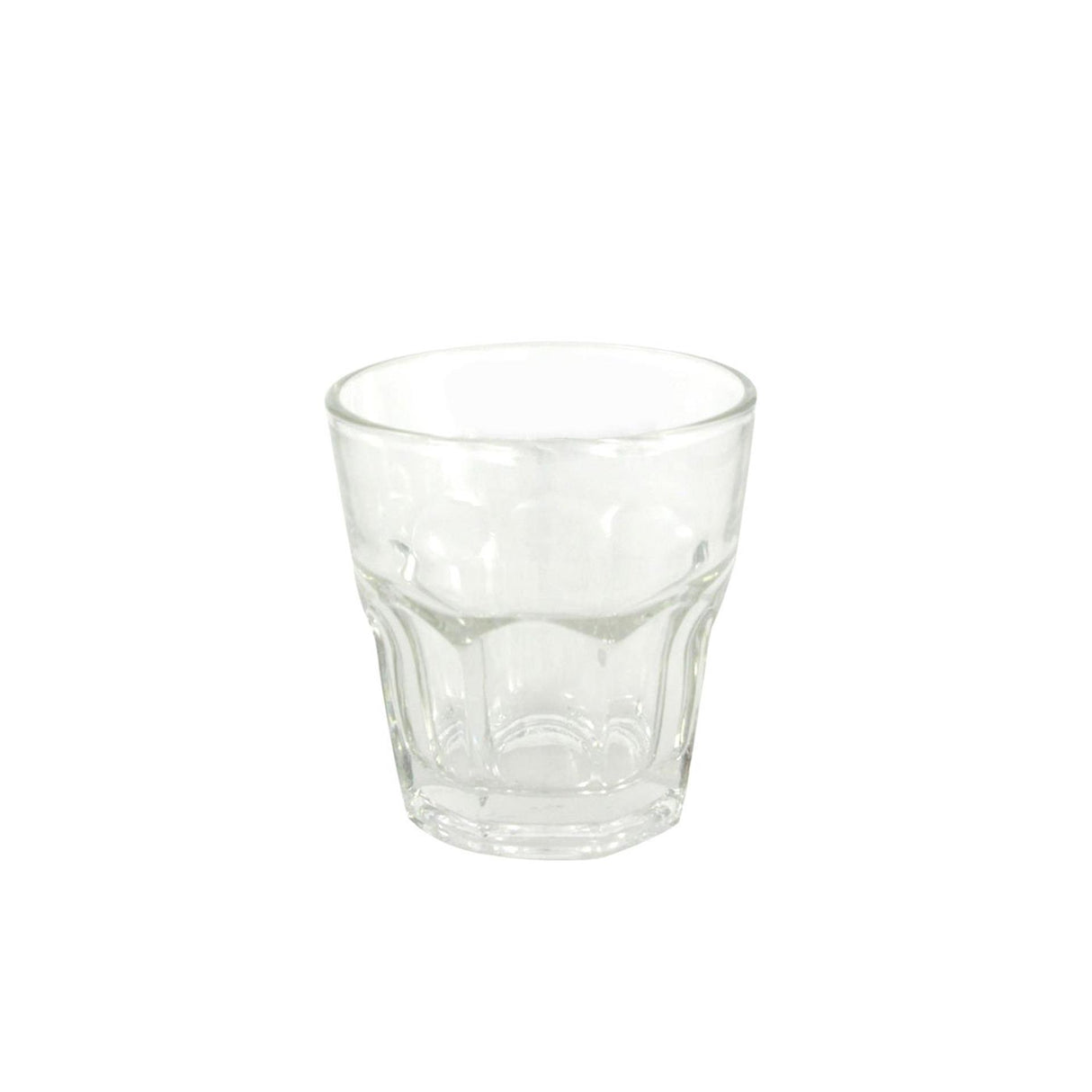Drikkeglas facetteret 8x8,5 cm 240ml æske med 6 stk