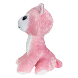 Lumo stjerner krammetøj lama olivia 24cm plys lyserød hvid.