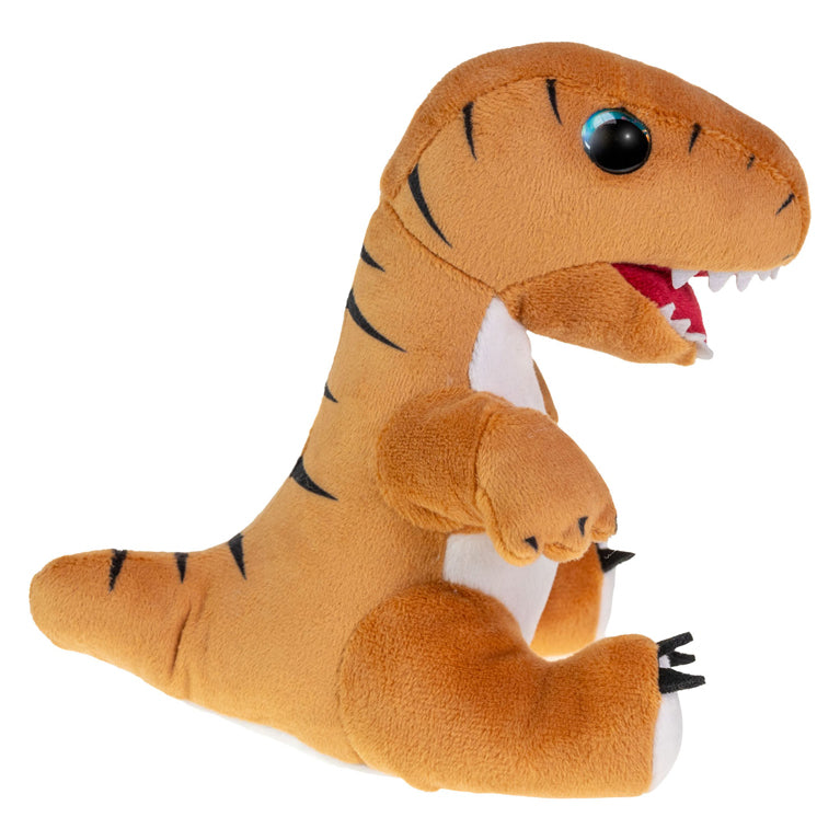 Lumo stjerner krammedyr dino t-rex baby 15cm - plys dinosaurlegetøj.