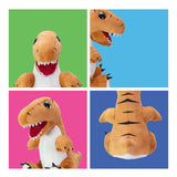 Lumo stjerner krammedyr dino t-rex baby 15cm - plys dinosaurlegetøj.