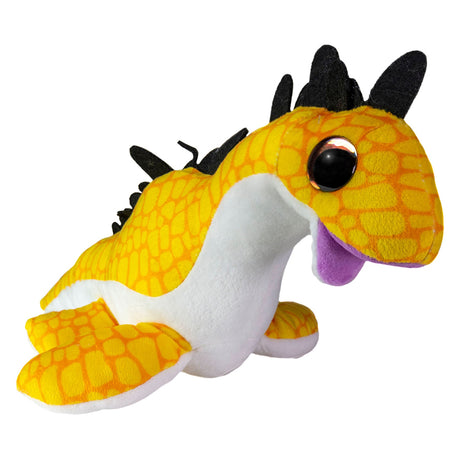 Lumo stjerner krammelegetøj dino plesiosaur 24cm gul plyslegetøj.