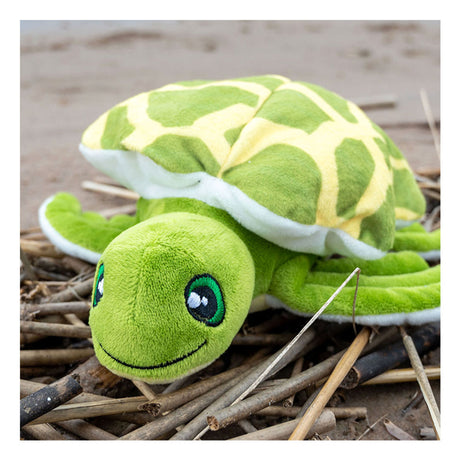Tactic save the sea turtle konna – bæredygtigt krammetøj 20x10x7 cm – lavet af 4-7 genbrugte PET-flasker – inklusive adoptionscertifikat – pædagogisk legetøj fra 0 år – økologisk plys – 100 % genanvendeligt – beskyt havet – med gratis app
