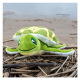 Tactic save the sea turtle konna – bæredygtigt krammetøj 20x10x7 cm – lavet af 4-7 genbrugte PET-flasker – inklusive adoptionscertifikat – pædagogisk legetøj fra 0 år – økologisk plys – 100 % genanvendeligt – beskyt havet – med gratis app