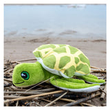 Tactic save the sea turtle konna – bæredygtigt krammetøj 20x10x7 cm – lavet af 4-7 genbrugte PET-flasker – inklusive adoptionscertifikat – pædagogisk legetøj fra 0 år – økologisk plys – 100 % genanvendeligt – beskyt havet – med gratis app