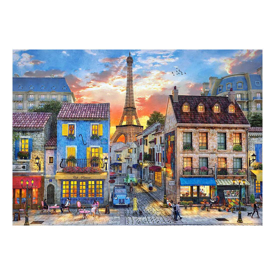 Castorland streets of paris – puslespil – 500 brikker – satin finish – perfekt pasform – europæisk kvalitet