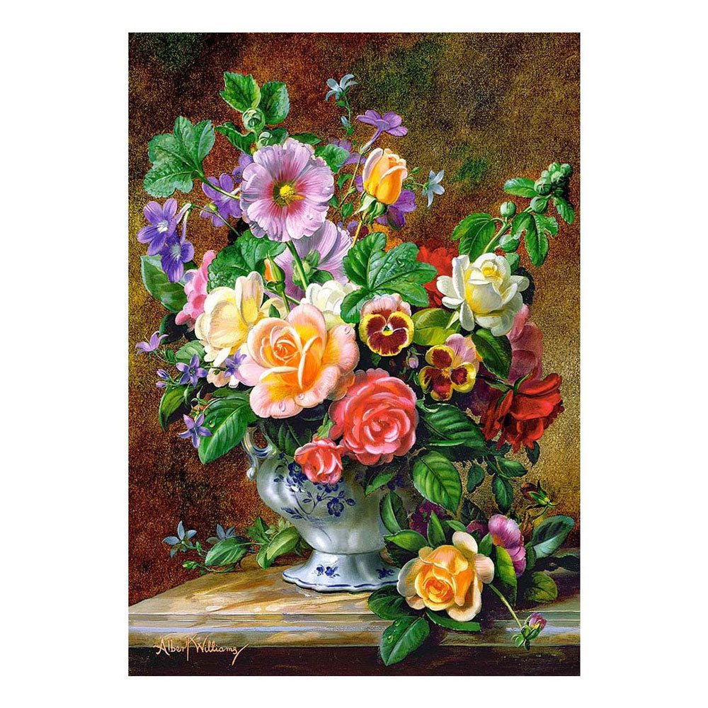Castorland puslespil blomster i vase, 500 stk.