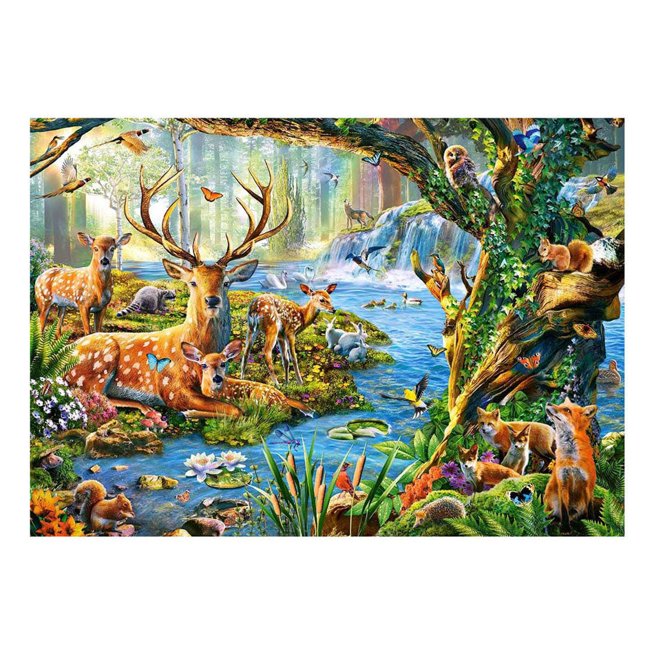 Castorland puslespil skovliv, 500 stk.