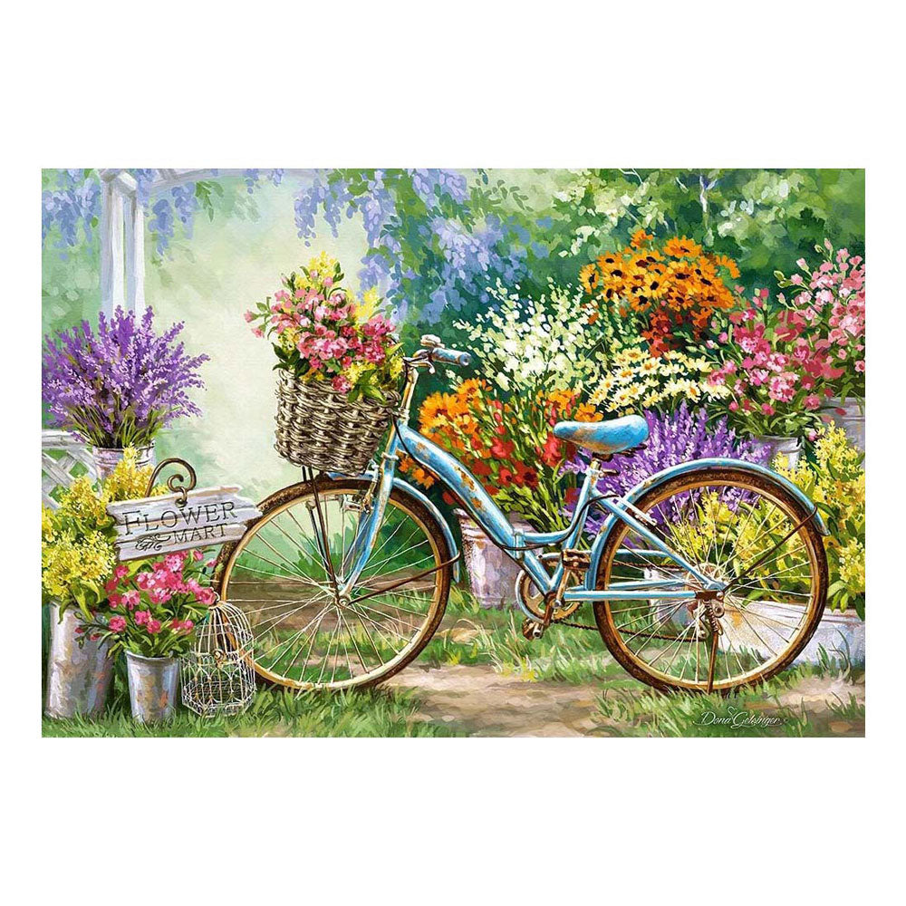 Castorland the flower mart – puslespil – 1.000 brikker – satin finish – perfekt pasform – europæisk kvalitet