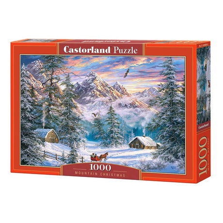 Castorland mountain christmas – puslespil – 1.000 brikker – satin finish – perfekt pasform – europæisk kvalitet