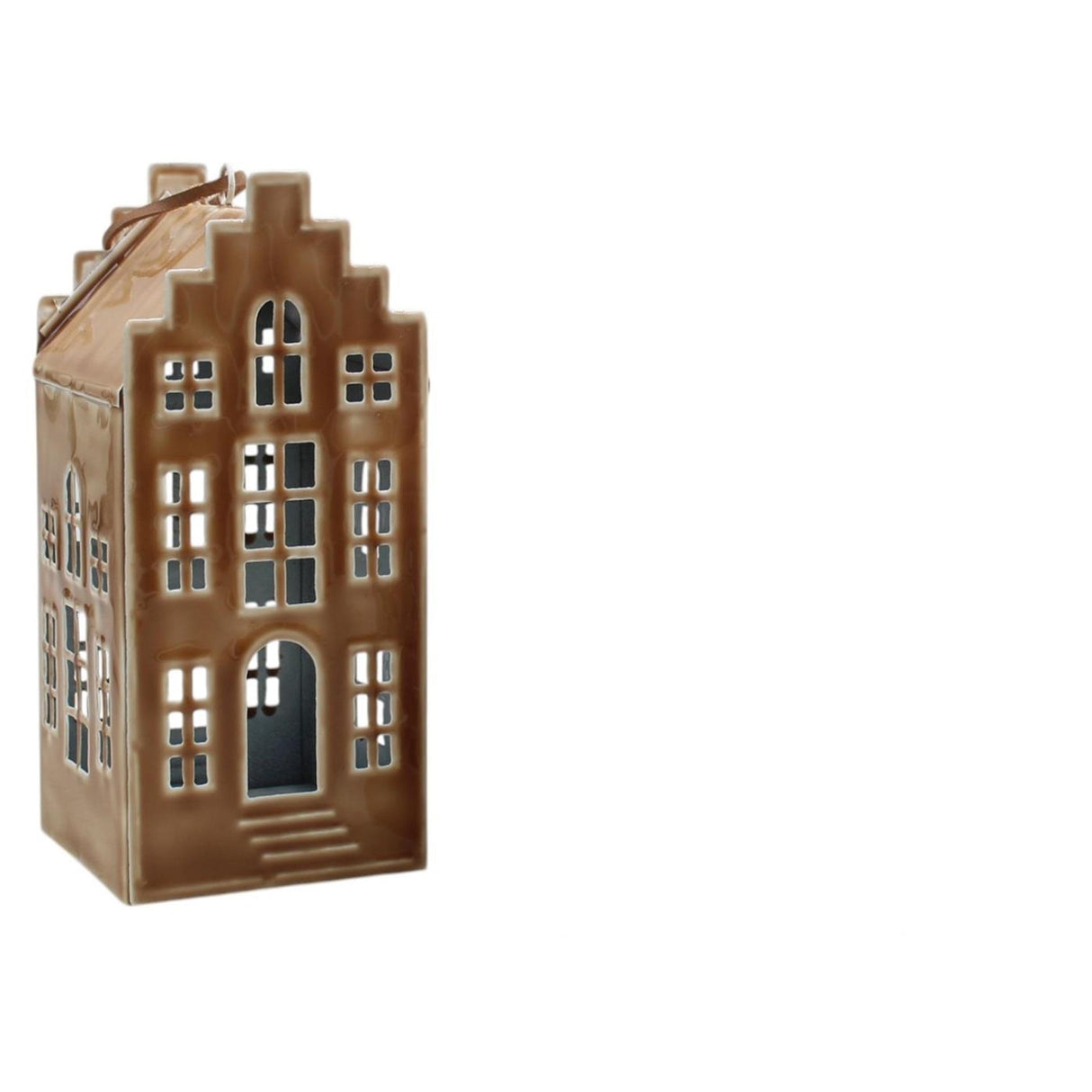Mansion atmosphere decohanger huis bruin 6x14,5cm