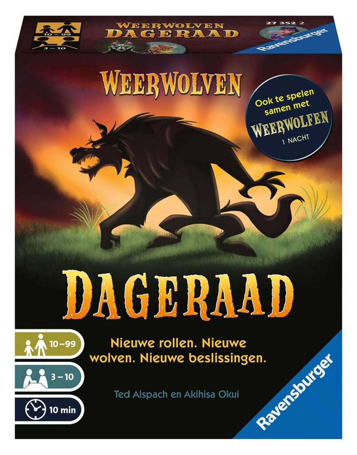 Ravensburger varulve daggry | bluffespil fra 3 spillere