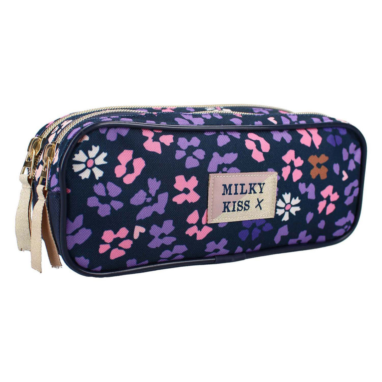 Milky kiss wildflower penalhus - 9 x 22 x 8 cm - lilla - blomster