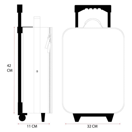 Vadobag fien og teun trolley kuffert dyrevenner