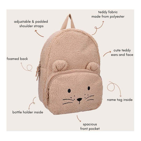 Kidzroom rugzak comfort friends - beige