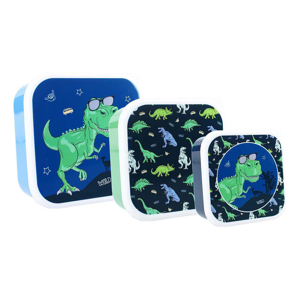 Vadobag prêt dino snackboks og frugtæske - 3i1