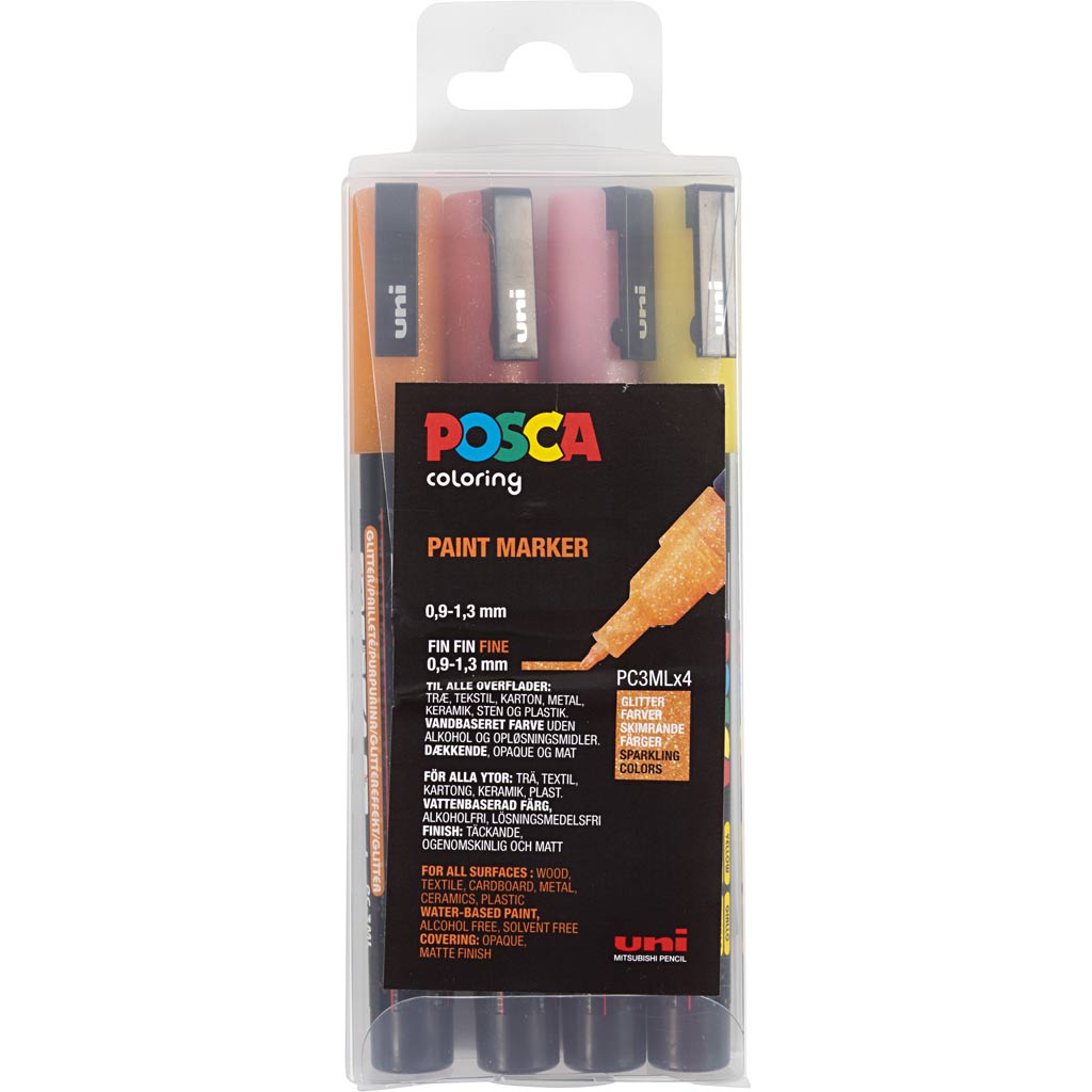 Https: www.cchobby.nl posca-marker-afm-pc-3m-line thickness-0-9-1-3-mm-fine-glitter-colors-4-piece-1-piece
