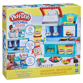 Play-doh køkken kreationer kokke travl restaurant - 5 lerpotter