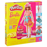 Play-doh sæt barbie blomster og frynser - lav dukketøj - modellervoks