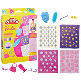 Play-doh mønsterpakke barbie glitter og ædelsten - refill sæt - modellering ler