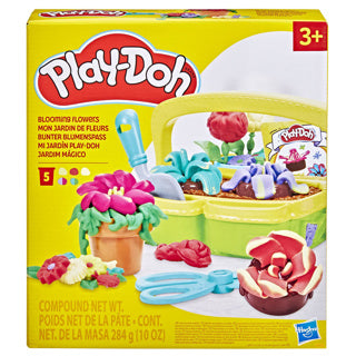 Play-doh blomstrende blomster legesæt - modellervoks - inklusive 5 potter