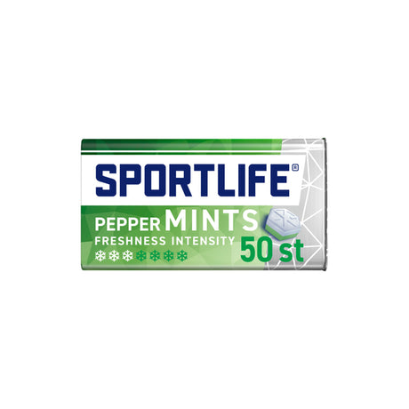 Sportlife mints peppermints - frisse suikervrije mints - 12x35g