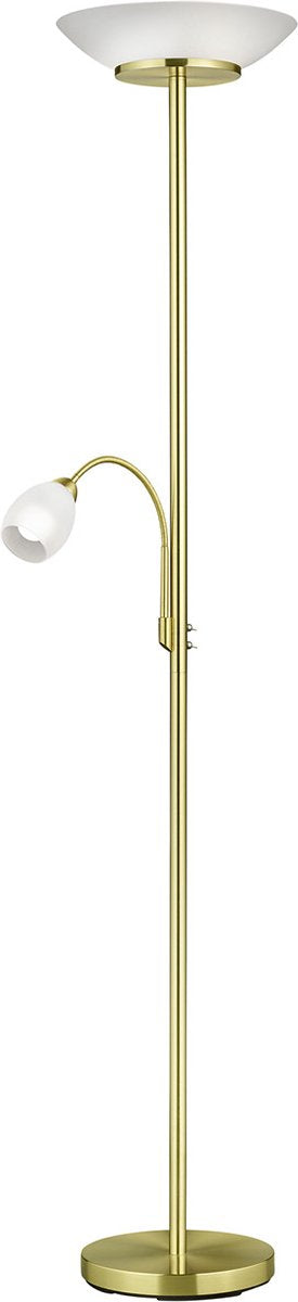 Rl live your light reality gerry - gulvlampe - messing mat - 1x E14 + 1x E27 - lys kan skiftes separat - fleksibel