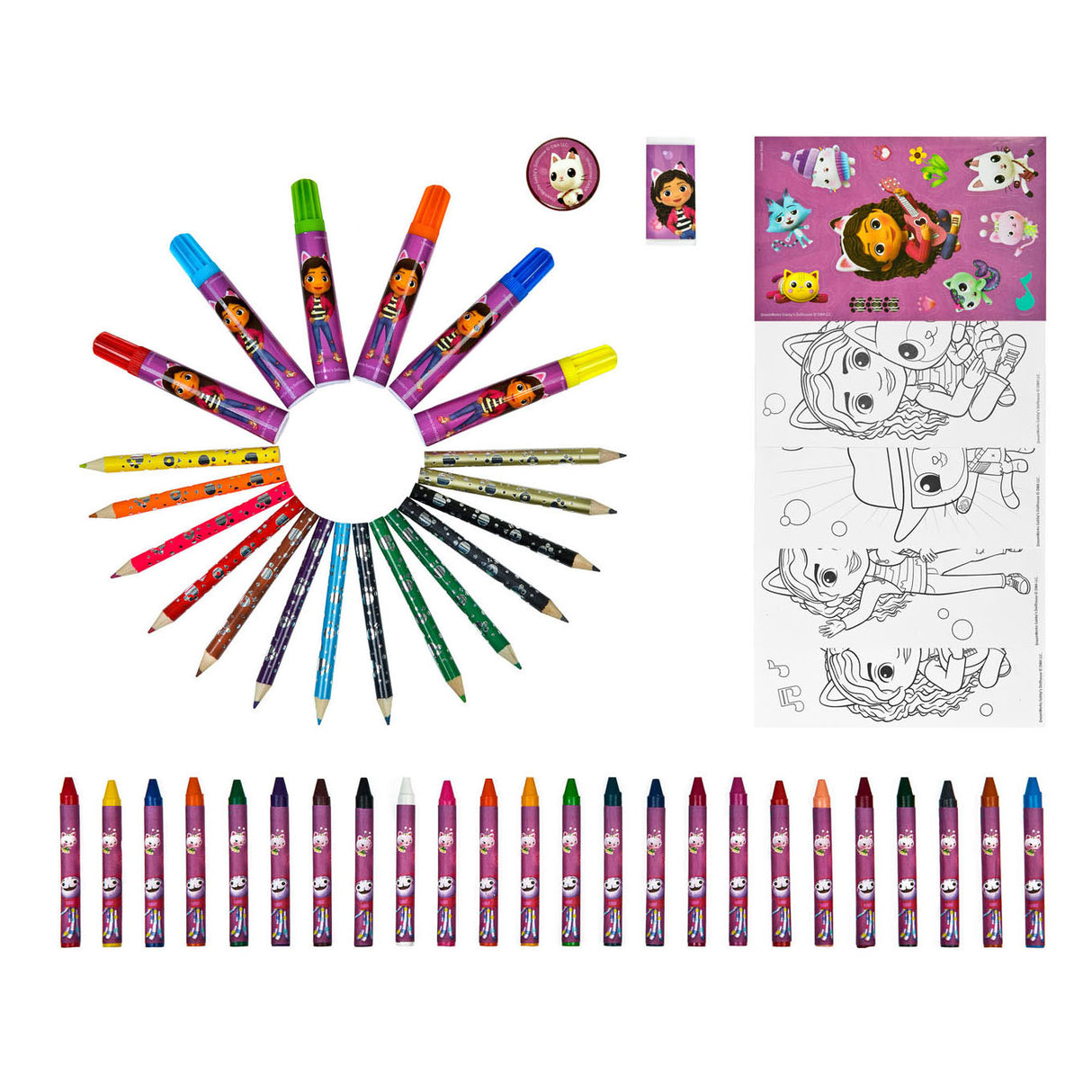 Gabbys Dollhouse Color Case, 51dlg.