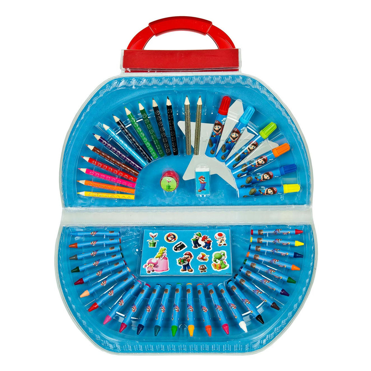 Umærket sans marque super mario farve etui, 51 stk.