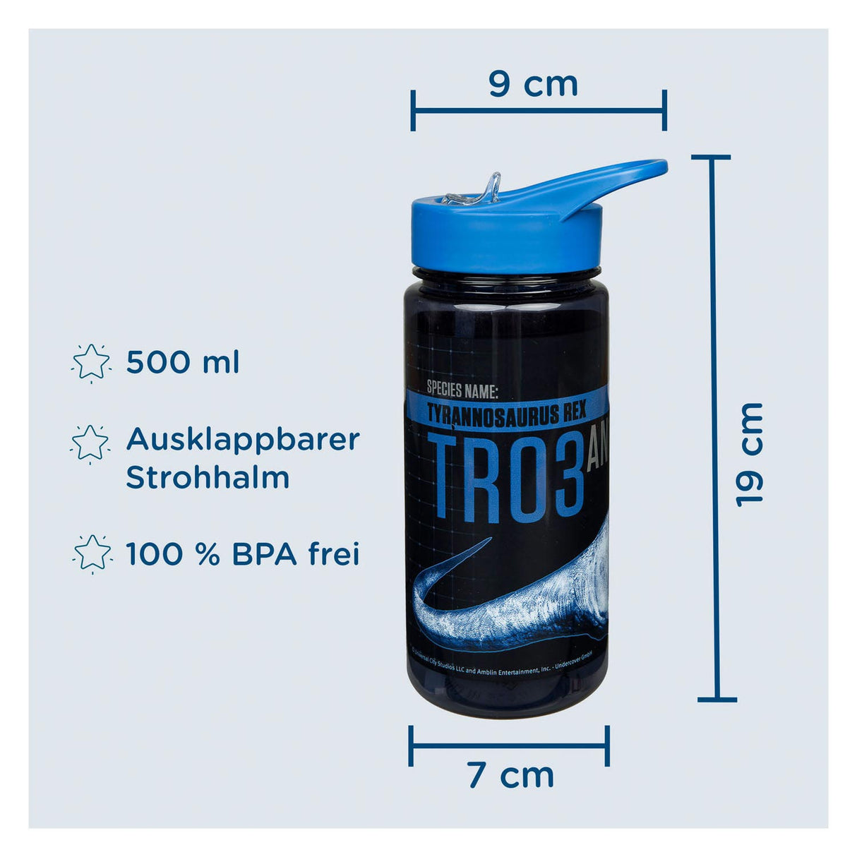 Basic Jurassic World drikkeflaske, 500ml