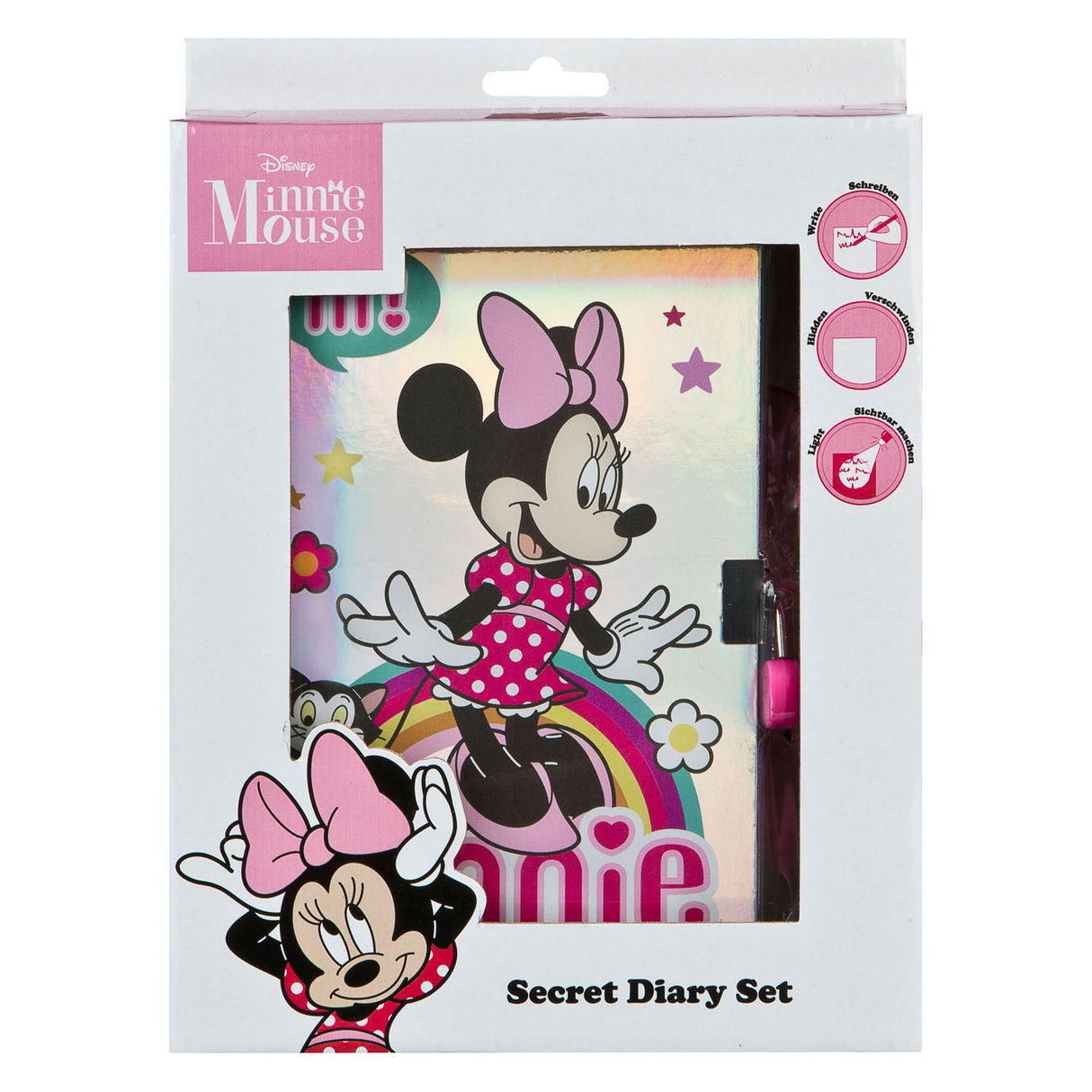 Undercover Secret Diary Minnie Mouse med UV-Pen