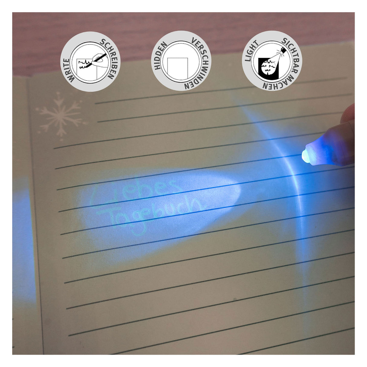 Undercover Secret Diary Frozen med UV Pen