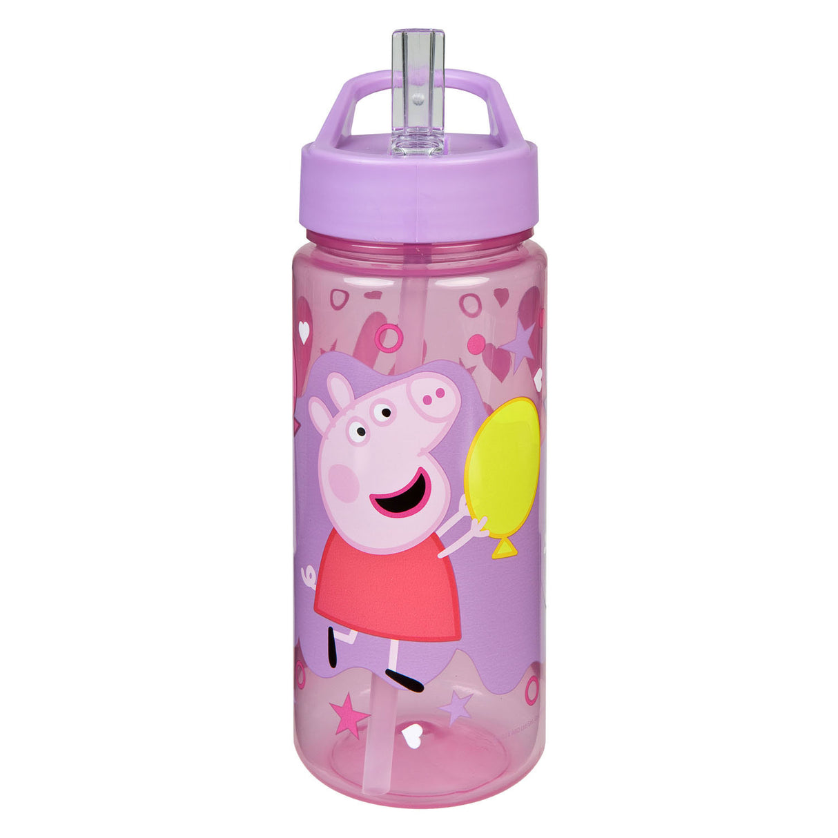 Undercover świnka peppa-serien - vandflaske - 500 ml - med flowkop - BPA-fri