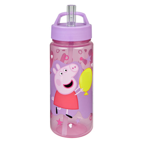 Undercover świnka peppa-serien - vandflaske - 500 ml - med flowkop - BPA-fri
