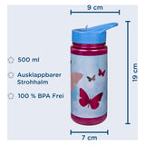 Undercover aero drikker flaske sommerfugle, 500 ml