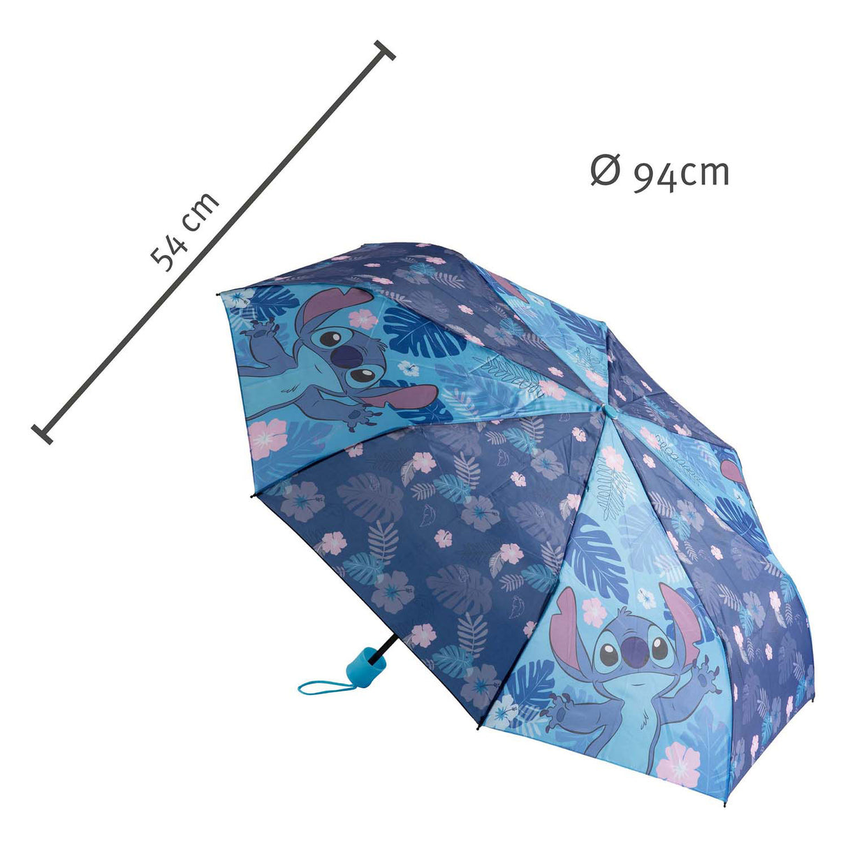 Lilo stitch undercover paraply sting multicolor - børneparaply 94cm.