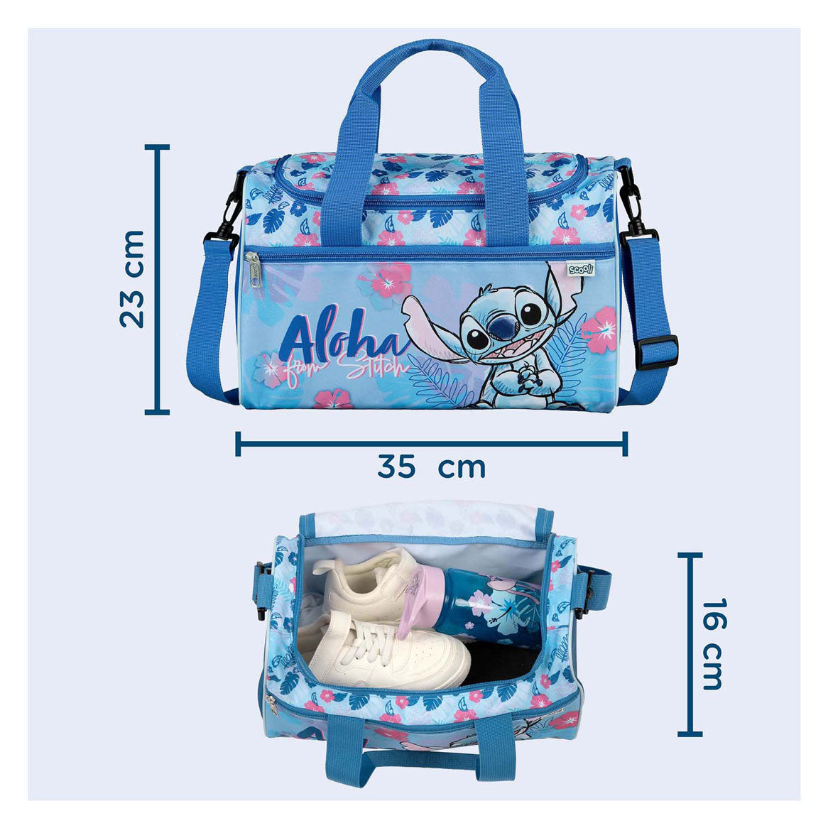Undercover stitch sportstaske - 35x16x23cm