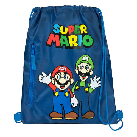 Undercover gymnastiktaske super mario blå