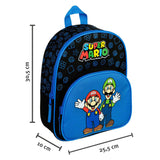 Undercover rygsæk med frontlomme super mario blå