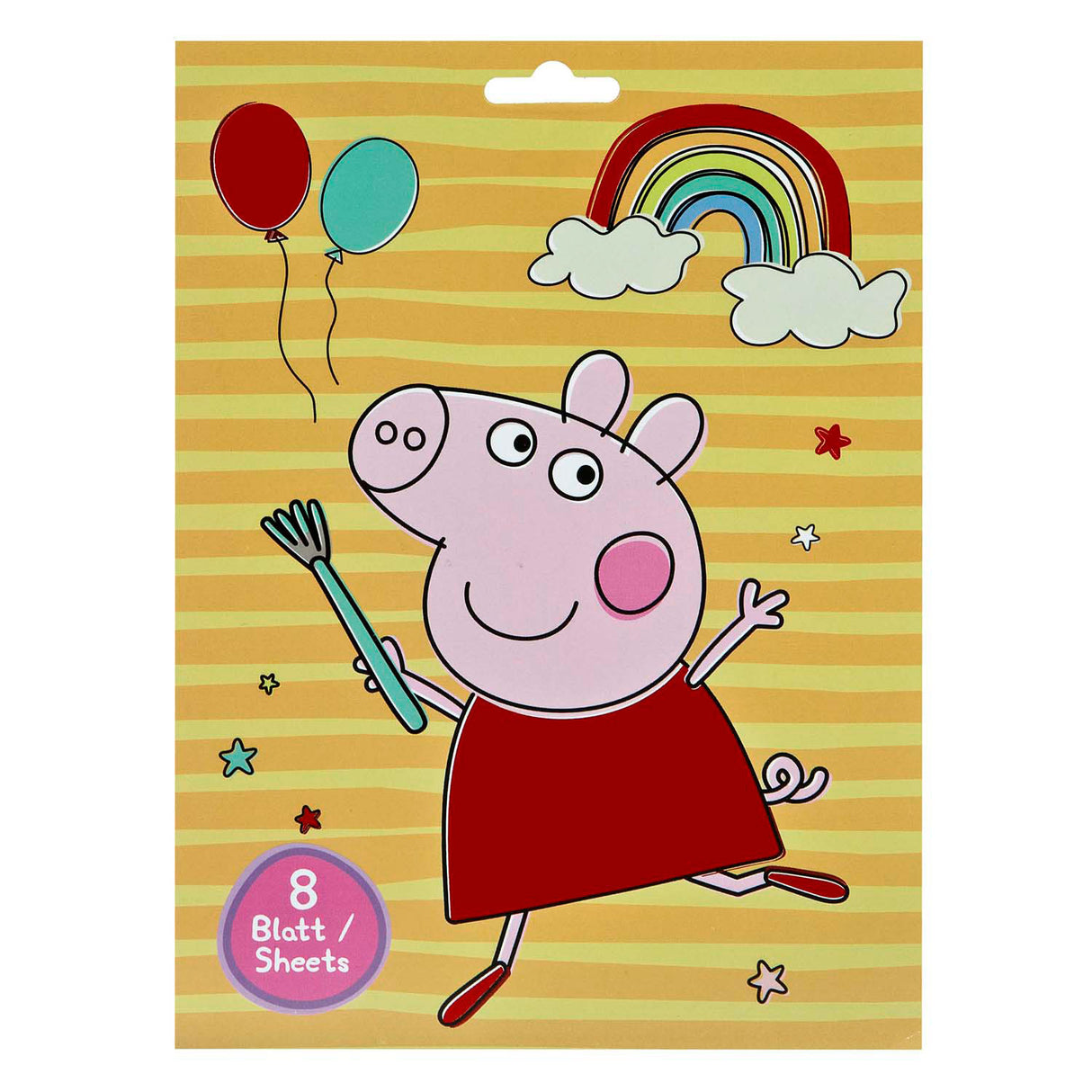 Undercover klistermærkebog Peppa Pig med 8 ark