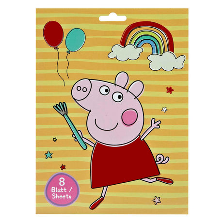 Undercover klistermærkebog Peppa Pig med 8 ark