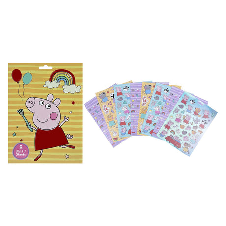 Undercover klistermærkebog Peppa Pig med 8 ark