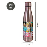 Undercover Barbie drikkeflaske rustfrit stål 450ml flerfarvet børnevenlig.