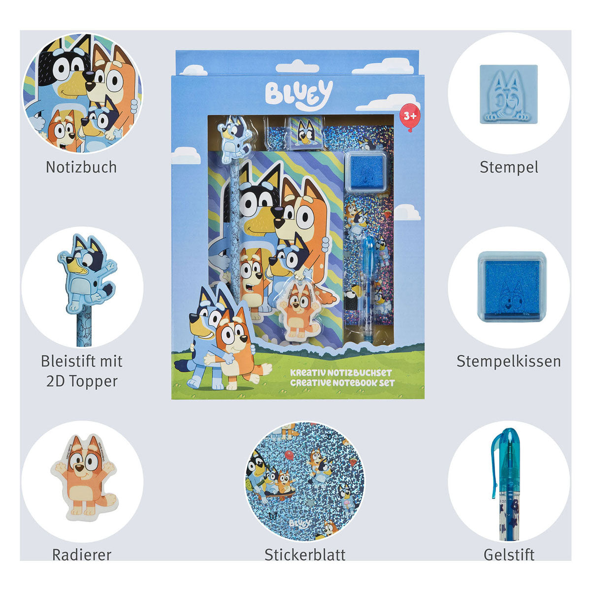 Undercover notesblok sæt blå - 7 stk.