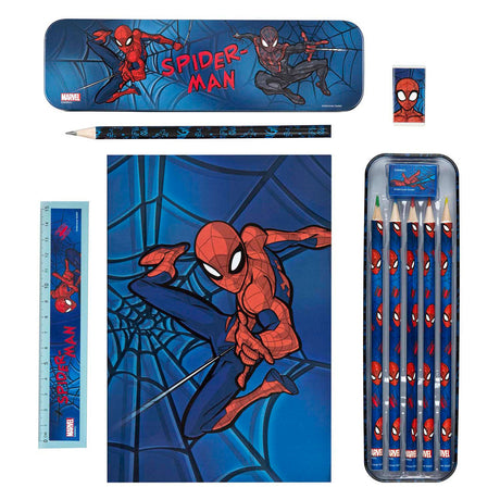 Undercover brevpapirsæt spiderman - 11 stk.