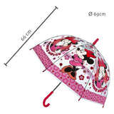 Undercover gennemsigtig paraply minnie mouse