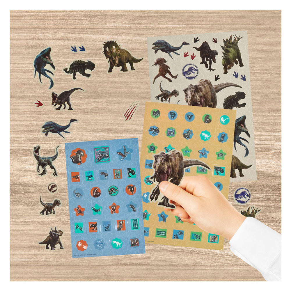 Undercover super sticker set jurassic world