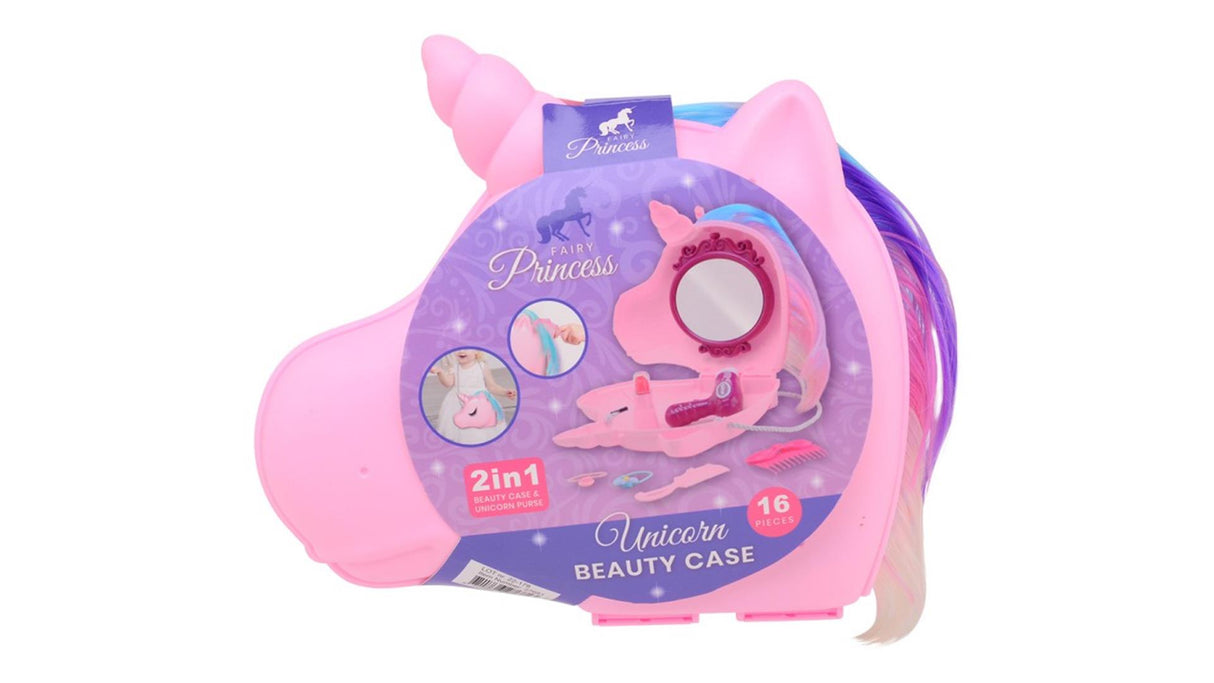 Johntoy john toy unicorn skønhedsetui med ledning 25x21cm