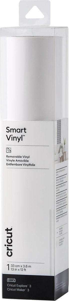 Cricut smart vinyl™ aftagelig film hvid