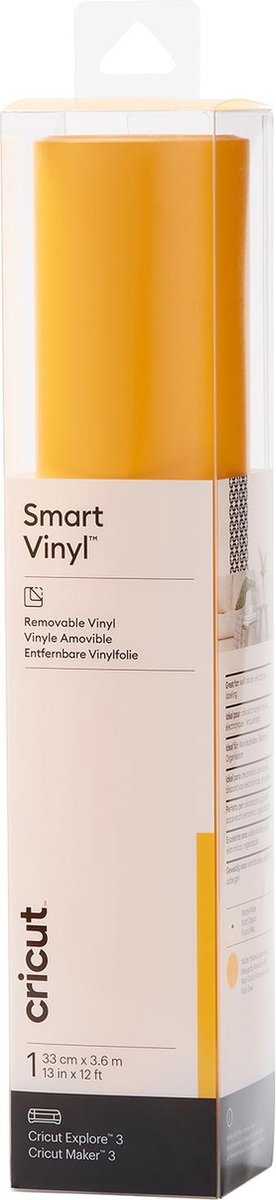 Cricut • smart vinyl aftagelig 360x33cm majsgul