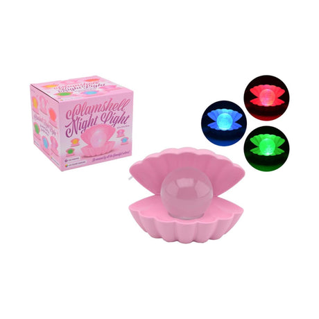 Johntoy perle natlampe pink med USB-tilslutning